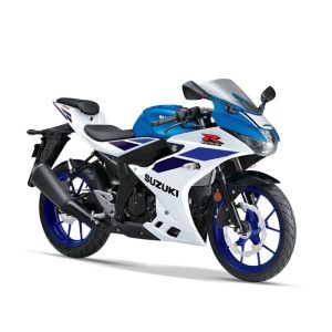 SUZUKI GSX-R150 ABS BRILLIAN WHITE - MET. TRITONE BLUE